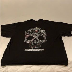 THE WALKING DEAD skull motif t-shirt